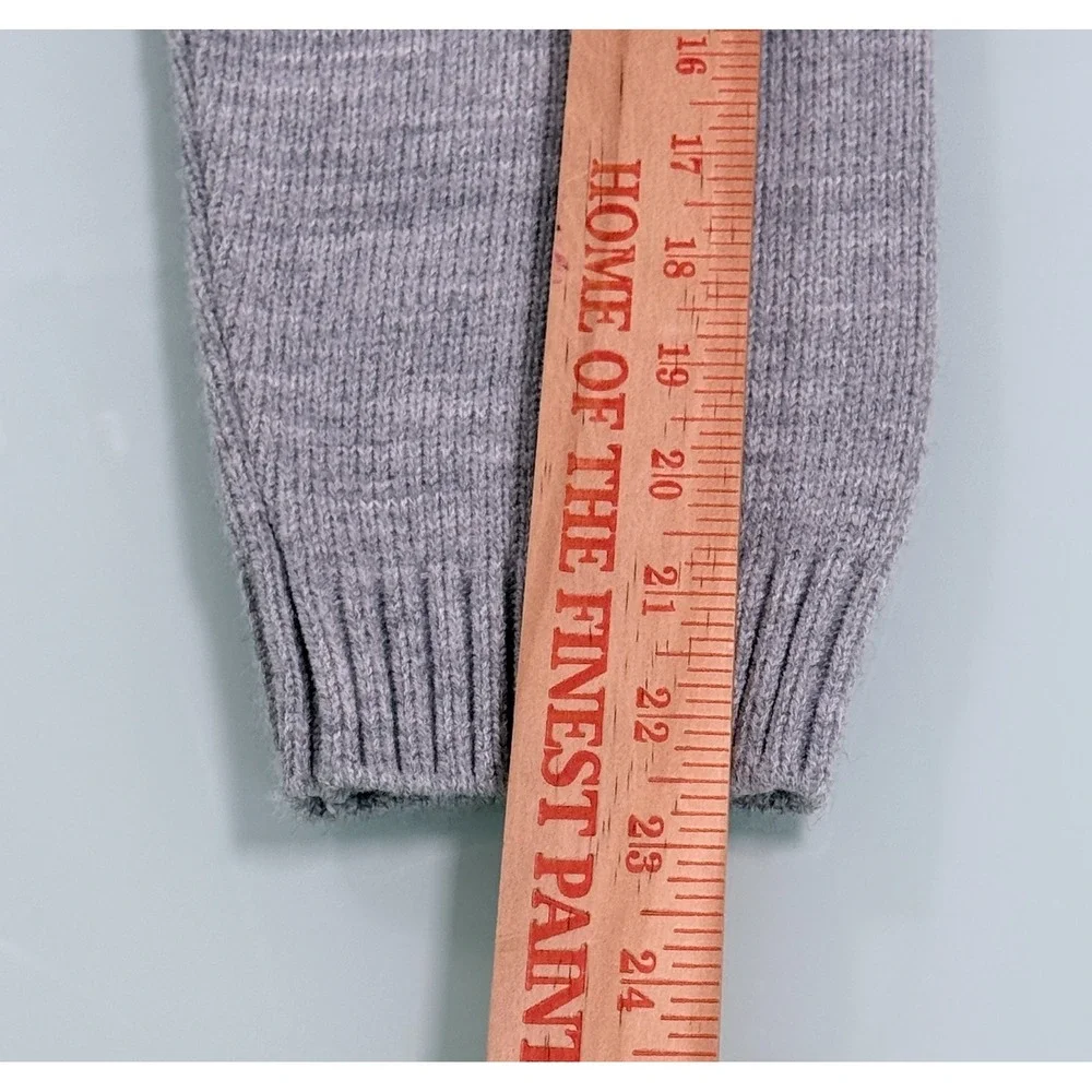 VTG Karina Sweaters Cardigan Mens M Gray V-Neck Long Sleeve CozyCore Preppy‎